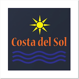 Costa del Sol-Sun Water+Text Posters and Art